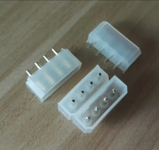 50 шт./1 лот molex белая или черная большая 4P 4D гнездовая прямая полая игла для ПК