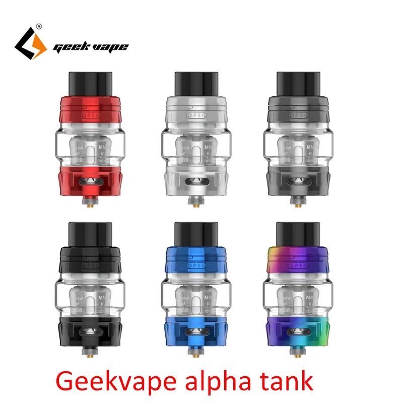 Новое металлическое издание Vape tank оригинальный Geekvape Alpha Sub Ом Tank fit nova mod верхнее