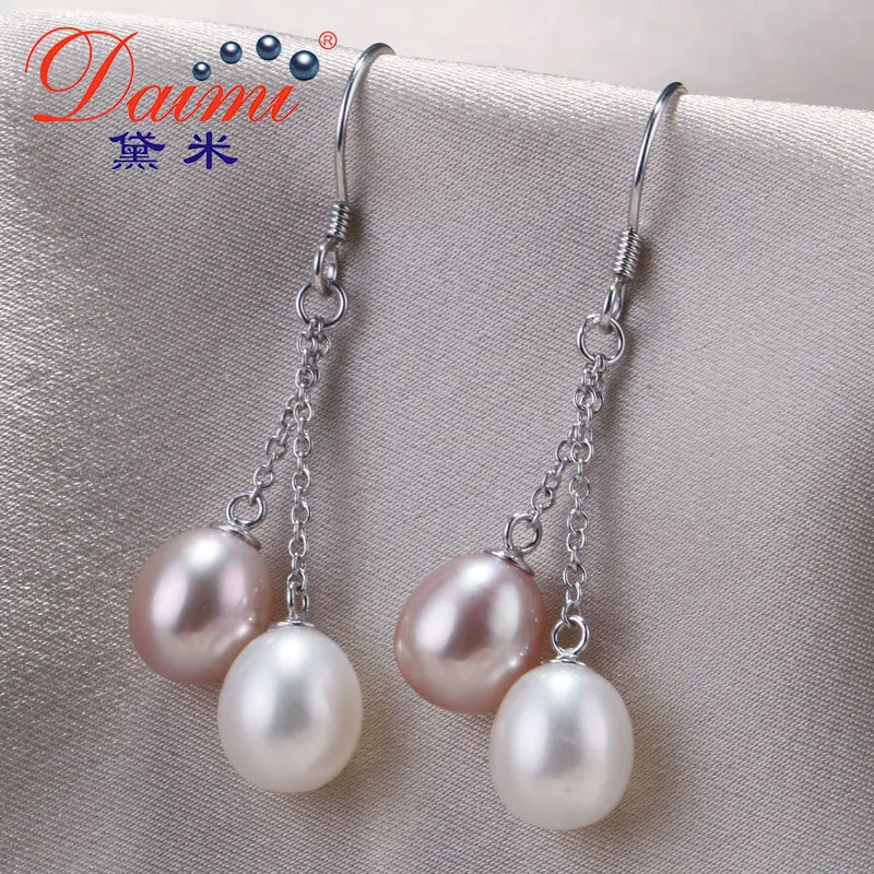 DAIMI Tassels. Очаровательные серьги из серебра 925 пробы и двумя каплевидными