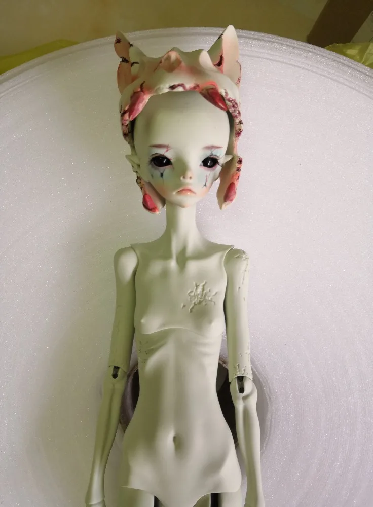 Бесплатная доставка 1/4 bjd кукла Hermit IX серо зеленый цвет|tiny delf|bjd dolldoll doll |