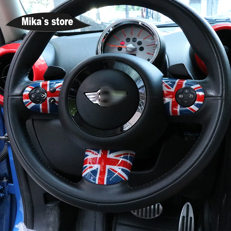 Крышка рулевого колеса для Mini Cooper аксессуары украшения интерьера наклейки R55 R56 R57
