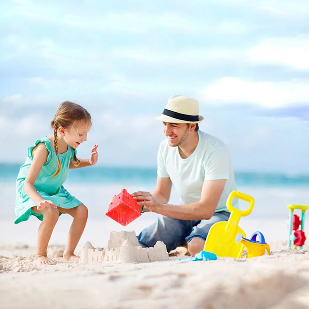 

Beach Sand Toys For Children 10PCS Soft Plastic Kids Beach Toys With Bucket Shovels Watering Can Bathroom Baby Shower Toys