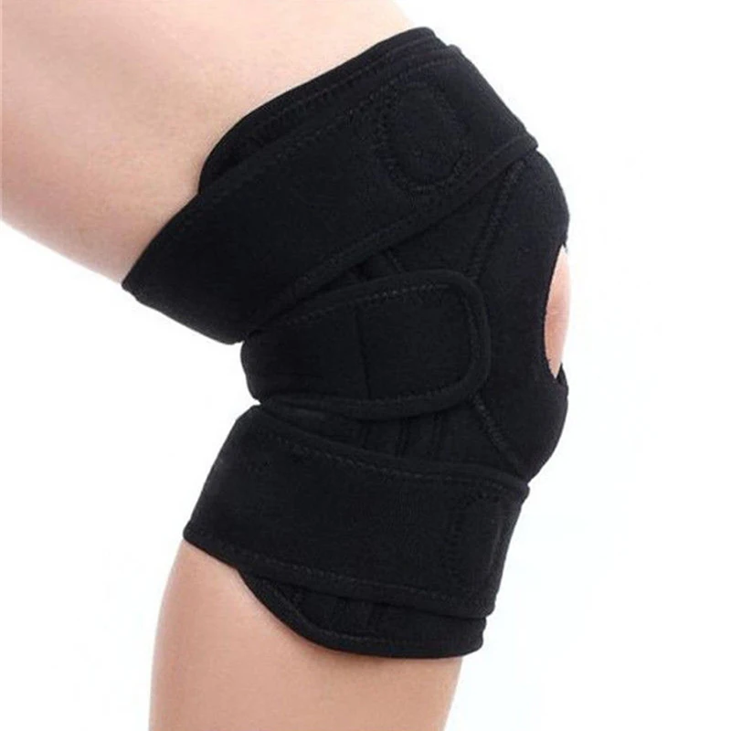Black Adjustable Elastic Knee Brace Straps Support Safety Guard For Sports Running Fitness Supplies | Спорт и развлечения