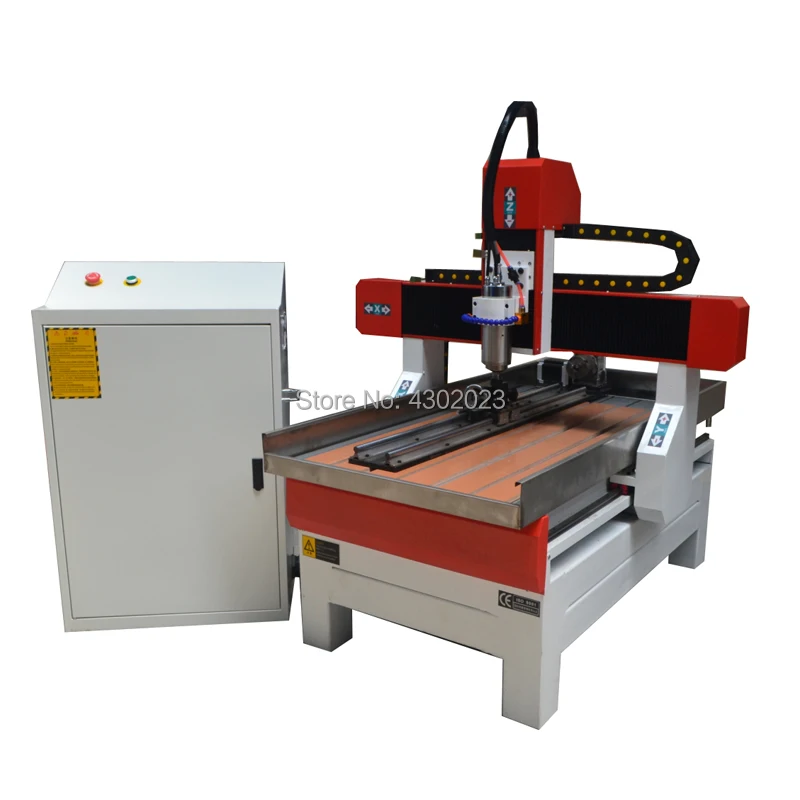 Мини 1.5kw оси шпинделя 4 cnc фрезерный станок с ЧПУ машина для резки деревянного 6090