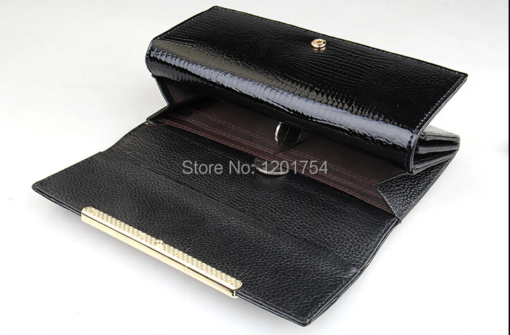 Роскошные женские кошельки из лакированной кожи высокого качества дизайнерский