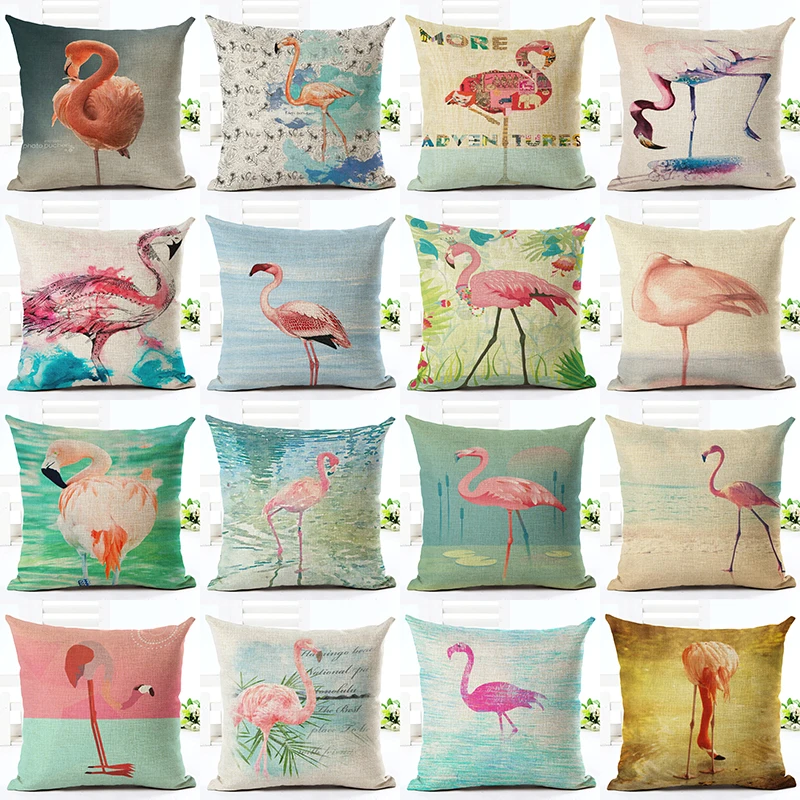 Богемный декор с принтом фламинго подушка для дома модная дешевая наволочка