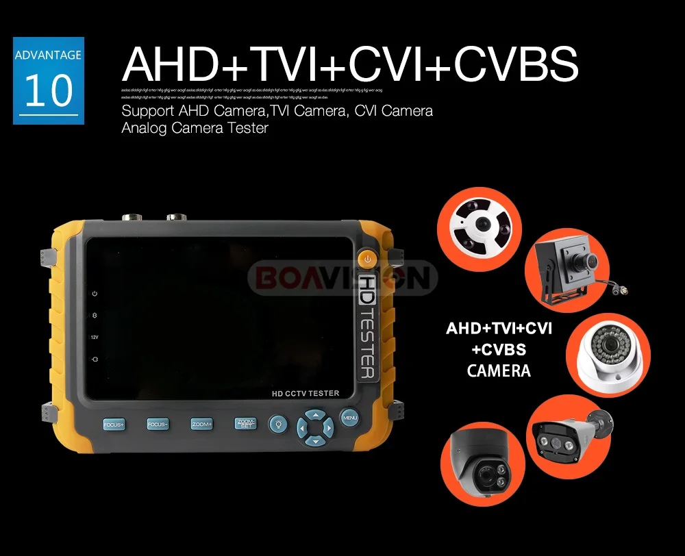 5MP CCTV камера безопасности тест er с 5 дюймов TFT ЖК-монитор для 4 в 1 TVI AHD CVI аналоговая камера безопасности тест er Видео Аудио тест