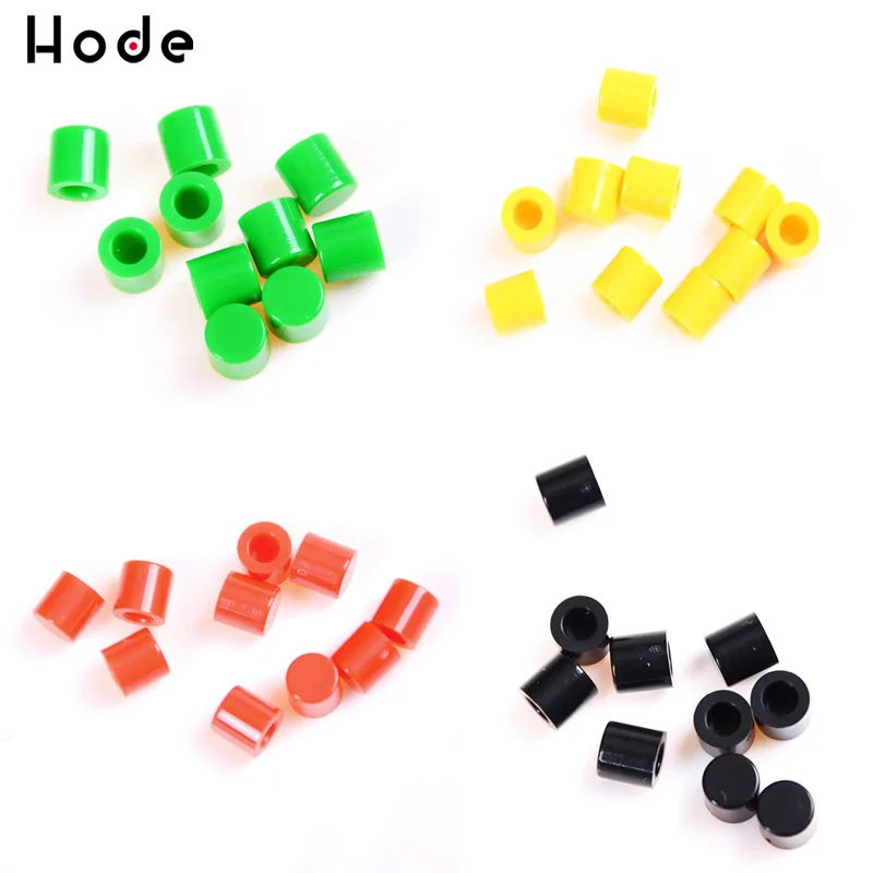 100Pcs Tactile Push Button Switch Cap 6mm Applies to 6*6 Self-locking | Обустройство дома
