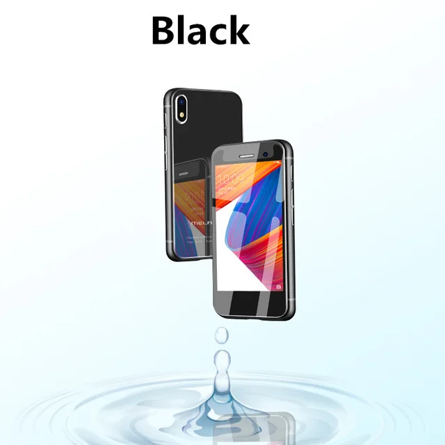 Black 4G LTE самый маленький смартфон Melrose S9 Plus Android 7,0 MTK6737 1 ГБ 8 ГБ 2,45 дюйма ультра тонкий мини мобильный телефон - Цвет: Black