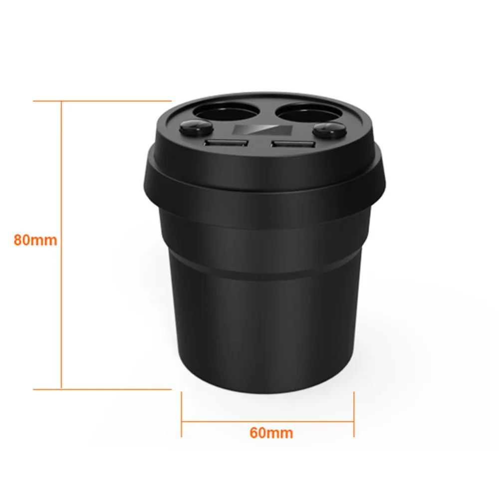 Multi-function 3.1A 2 USB new Splitter Car Cigarette Lighter Cup Display Voltage For GPS DVR Charge DC12-24V | Автомобили и