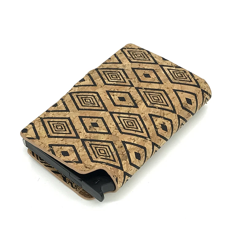 Casekey Vegan кожа из натуральной пробки кошелек для мужчин минималистский Анти Rfid Блокировка безопасный кошелек держатель для карт