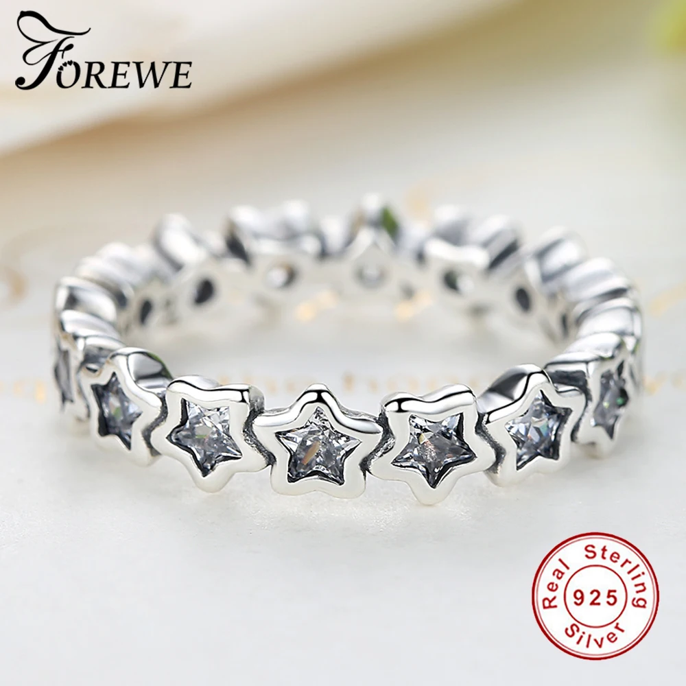 Кольцо женское составное из серебра 925 пробы с фианитом|Кольца| |