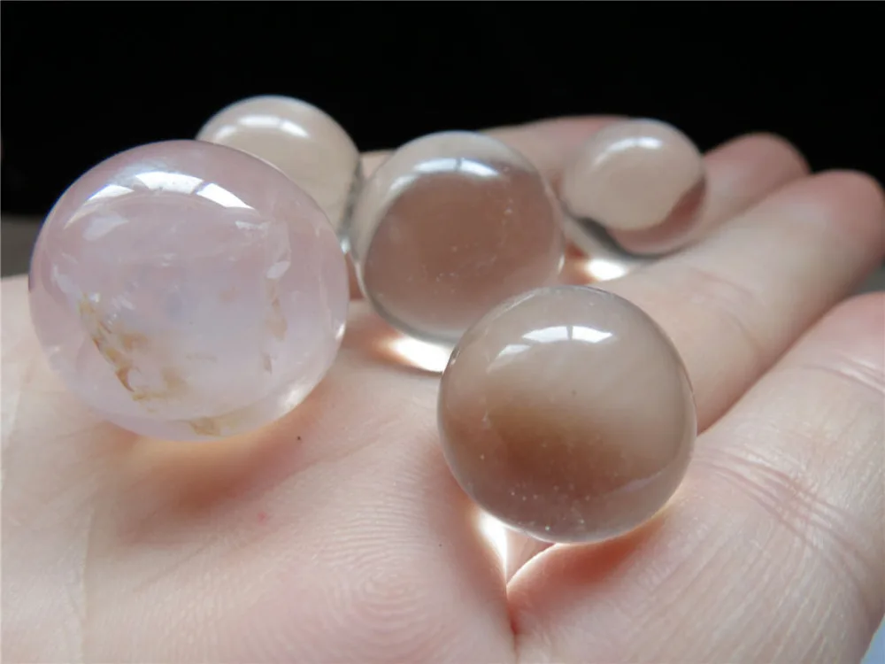 

xd j00602 17-22mm pretty natural transparent quartz crystal sphere ball heal