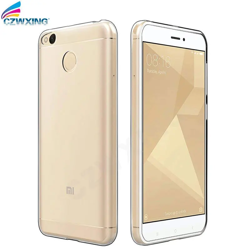 Чехол для Xiaomi Redmi 4X 4 X силиконовый прозрачный мягкий чехол из ТПУ телефона задняя