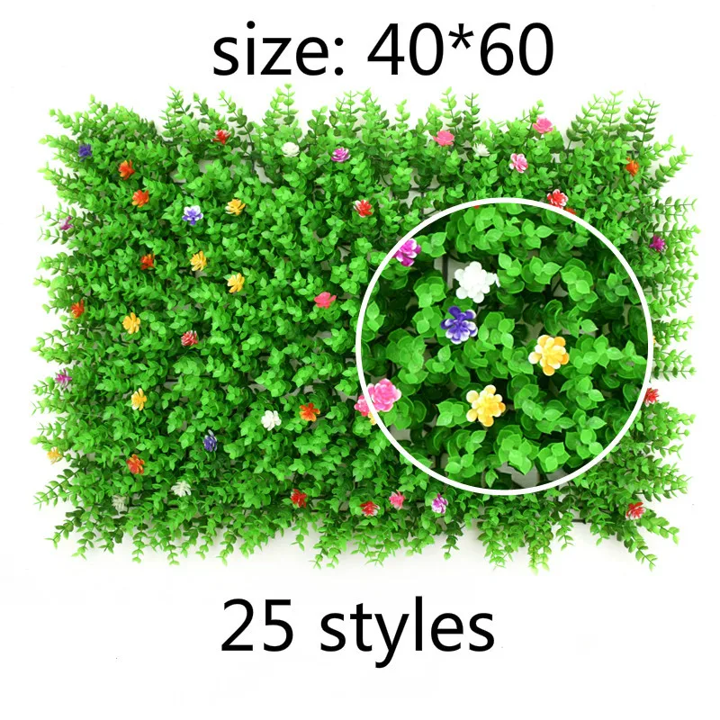 

40*60CM Fake Artificial Lawn Micro Landscape plant Grass flores flowers leaves Foliage home wedding party wall DIY decoration