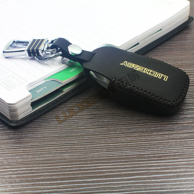 Чехол из натуральной кожи для ключей автомобиля Subaru XV BRZ Forester Legacy Outback Key holder