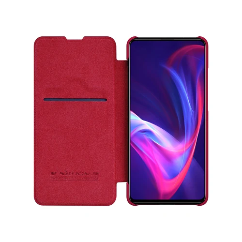 Серия NILLKIN QIN для Xiao mi Red mi K20/K20 PRO/mi 9 T/mi 9 T PRO Чехол винтажный флип-чехол бумажник из кожи ПУ и ПК задняя крышка - Цвет: Red