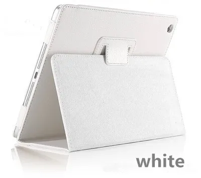Белый SZEGYCHX чехол для нового iPad 9,7 дюймов выпуска модель/Air 1/Air 2 из искусственной кожи сна/Пробуждение защитный в виде ракушки Smart Cover - Цвет: Белый
