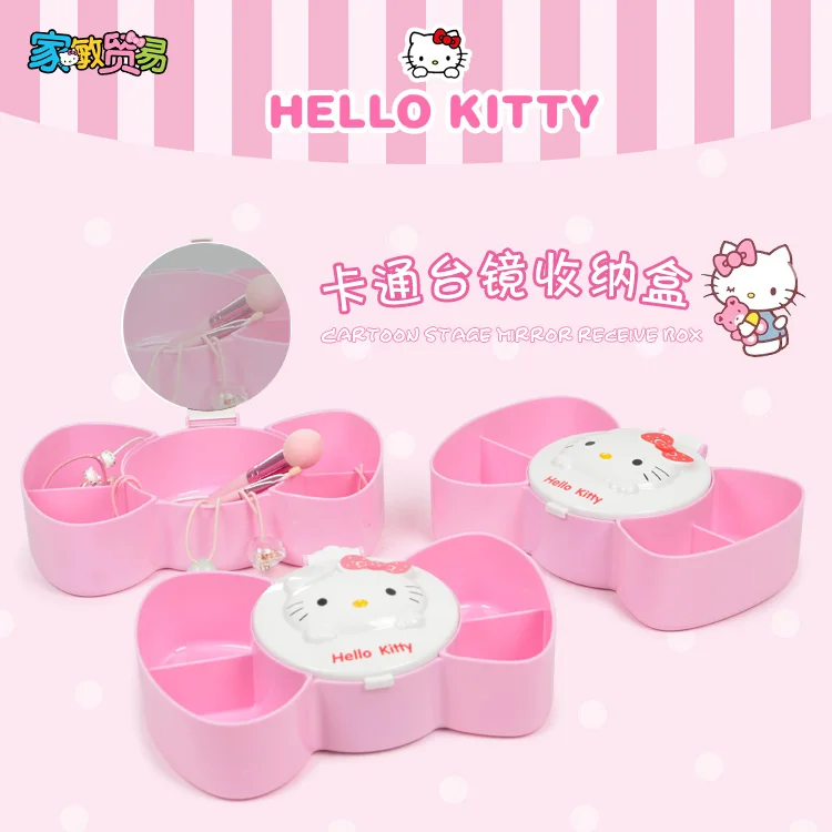 Коробка для украшений с изображением милой принцессы Hello Kitty косметическая