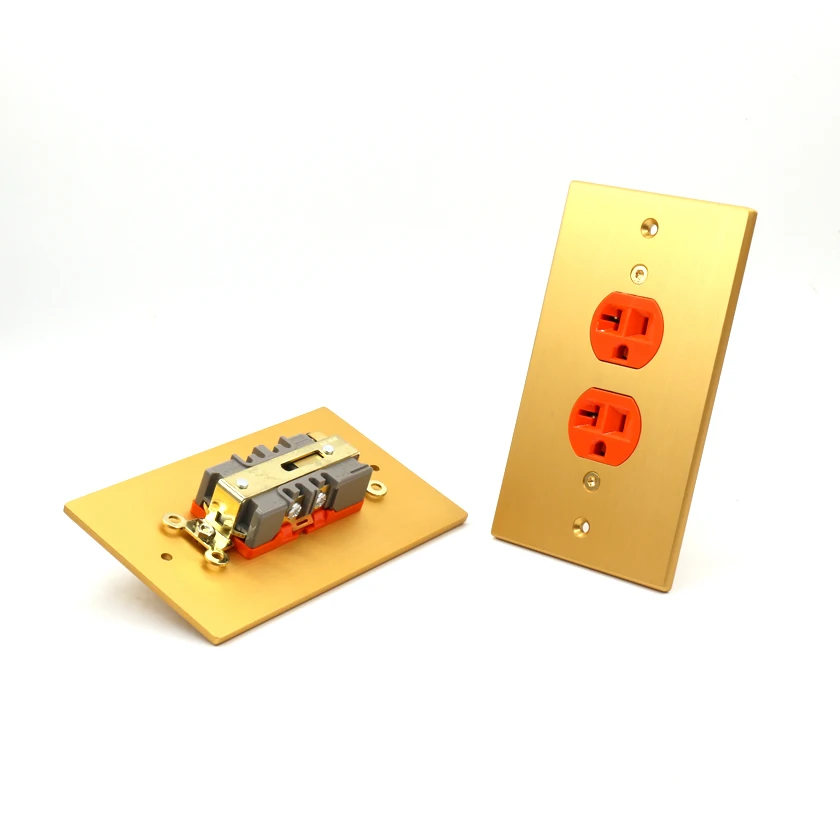 Acrolink AC 150B Hi End чистый сплав hifi US Розетка 14.9cmX8.7cm золото|ac power socket|power socketus socket |