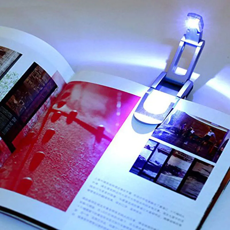 Автоматический всплывающий свет книги Складная LED портативная лампа для чтения с