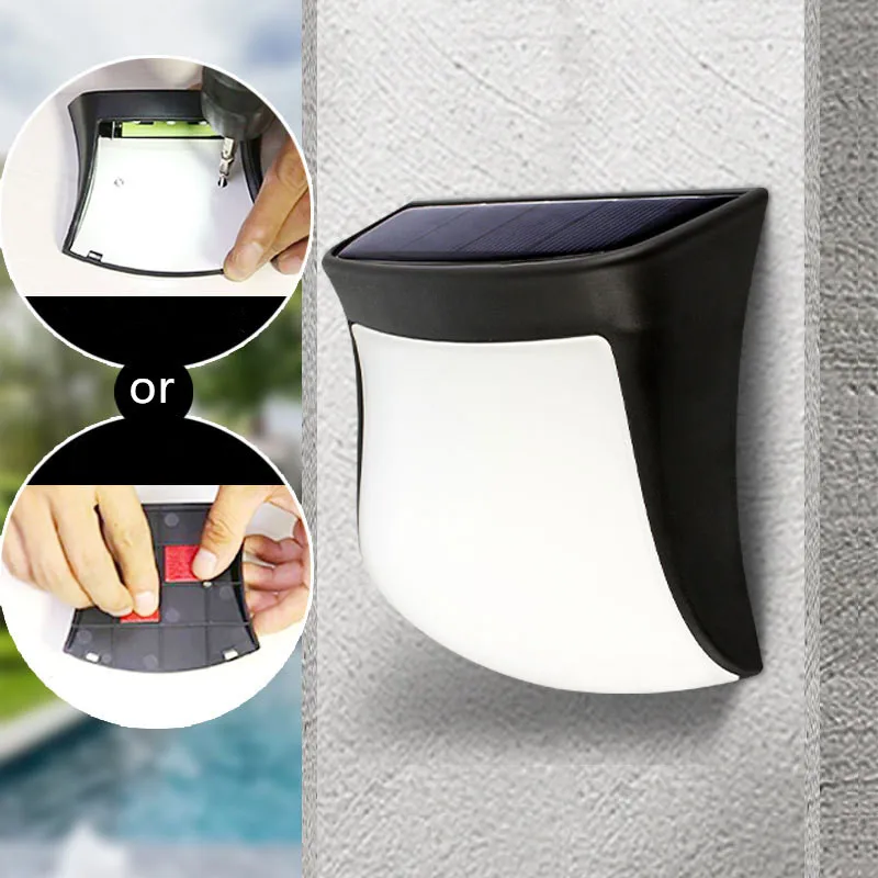 Outdoor Waterproof LED Warm White Light Garden Fence Wall Hanging Solar Lamp