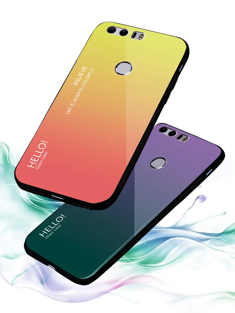 Чехол для телефона градиентная закаленная задняя крышка Xiaomi 8 9 5x 6x Max Mix 2 2s 3 Redmi 6Pro