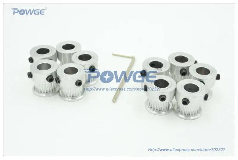 

10pcs STD S2M Timing pulley 20 Teeth Bore 8mm For Width 6mm S2M open Belt 20 S2M 6 BF STS S2M Timing Belt pulley for 3D Printer