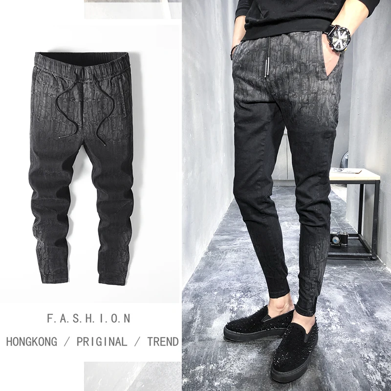 Модные Дизайнерские мужские штаны новинка 2018 года весенние повседневные
