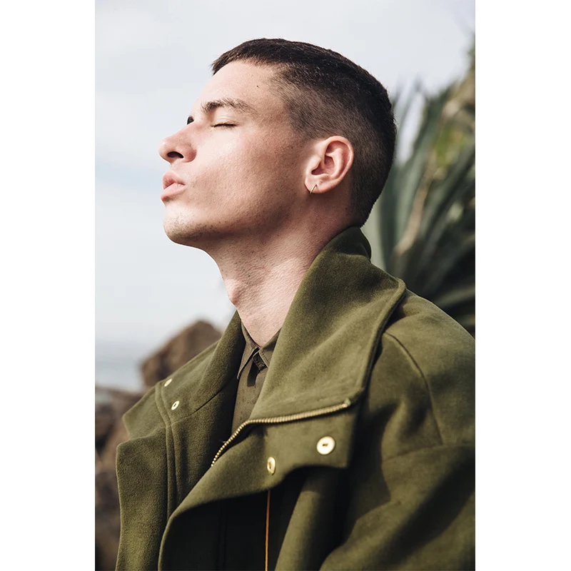 VIISHOW однотонное мужское пальто брендовый Тренч Abrigo Hombre новинка 2018 Armygreen длинное