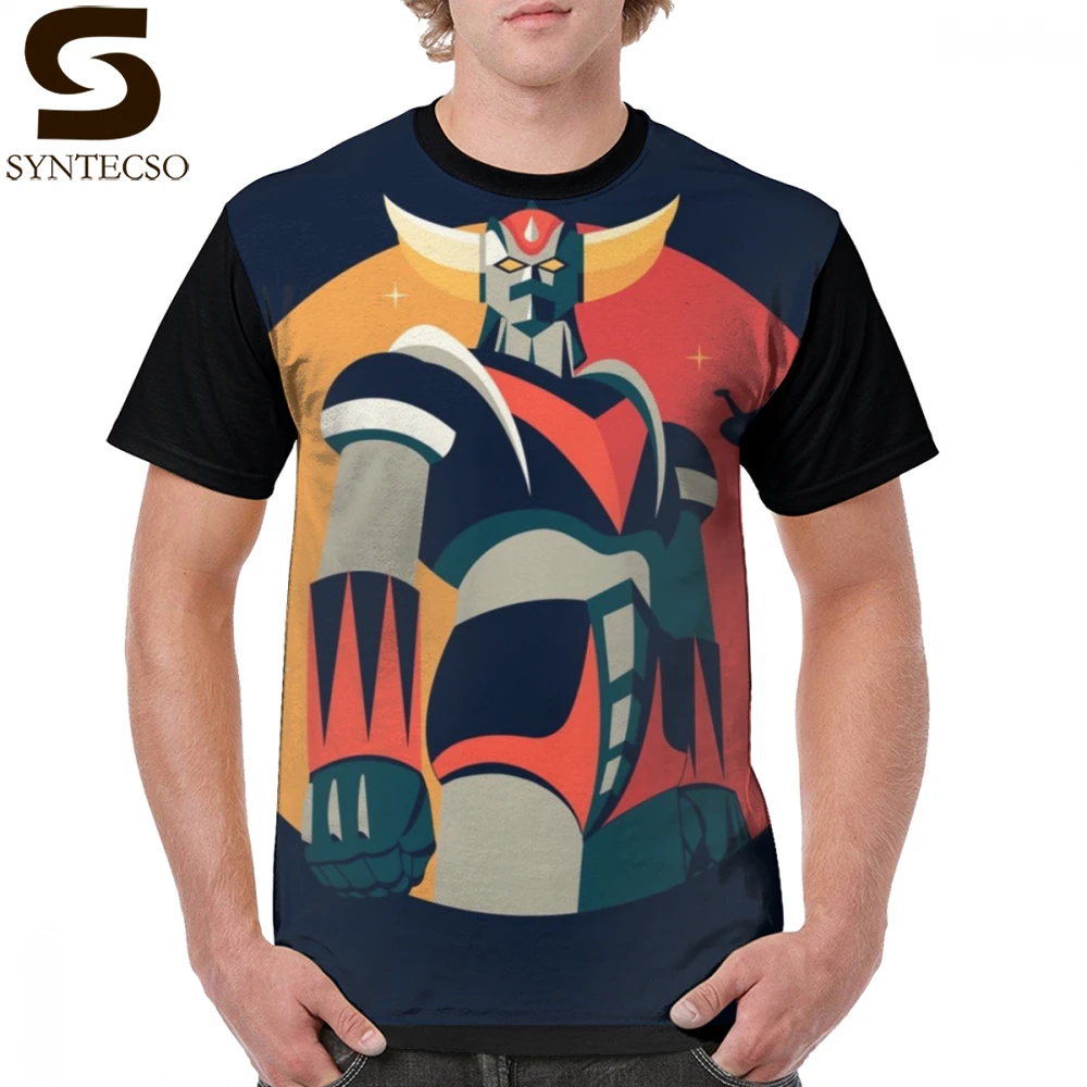 Mazinger Z футболка с проектом супер героя 100 полиэстер негабаритных графический