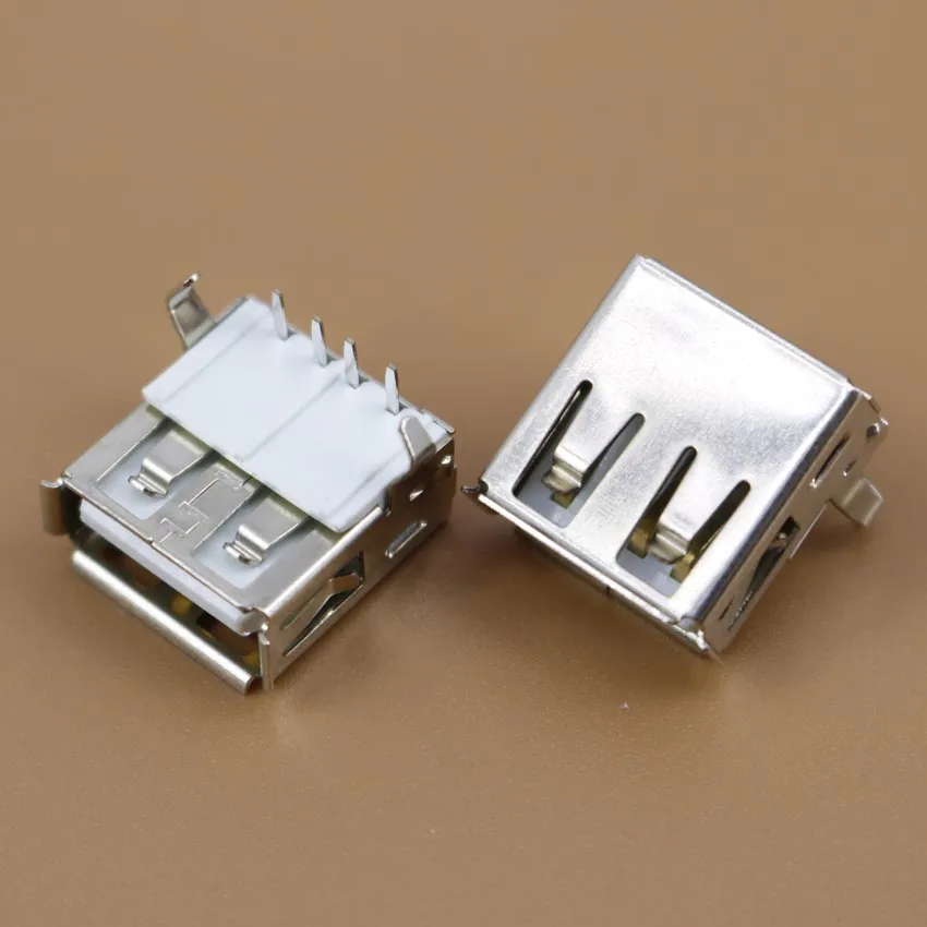 

YuXi USB 2.0 Female A Type Right Angle 90 Degree Female USB Connector Socket