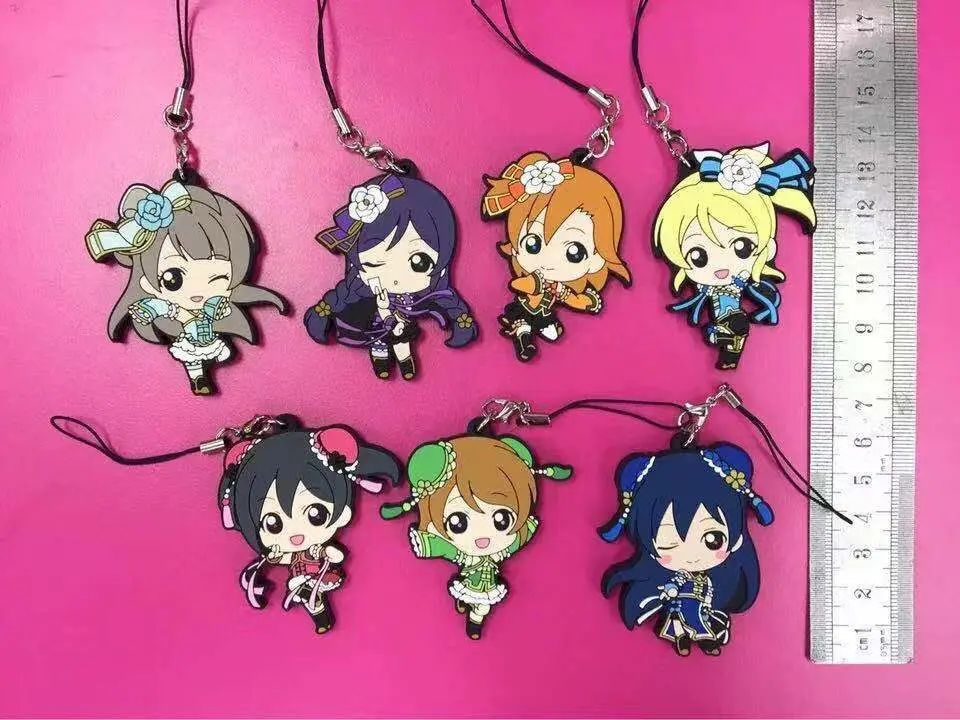 7 шт./компл. LoveLive! Подвески love live angel Kotori Minami Nozomi Tojo Nico Kousaka фигурки для косплея на
