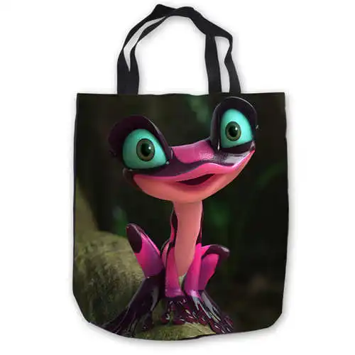 Tote Bags Пользовательские холст-Лягушка-Kindoom-(1) toteBags сумки сумка-шоппер Повседневное пляжные сумки Складная 180911-04-75 - Цвет: Tote Bags