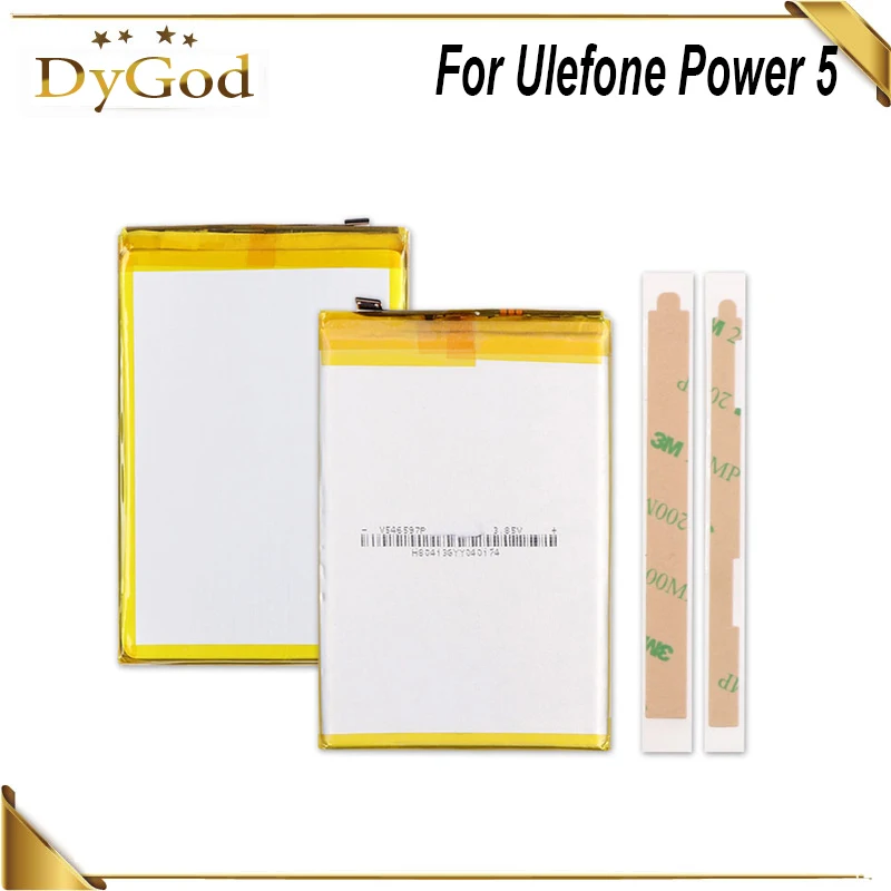 

Аккумулятор DyGod 13000 мА · ч, для Ulefone Power 5, мобильный телефон, с лентой 3 м