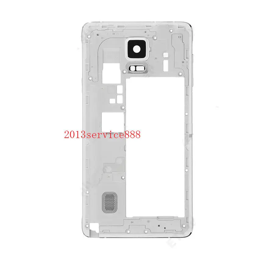 Новый корпус средней рамы с ободком для камеры Samsung Galaxy Note 4 N910F N910T белый/черный |