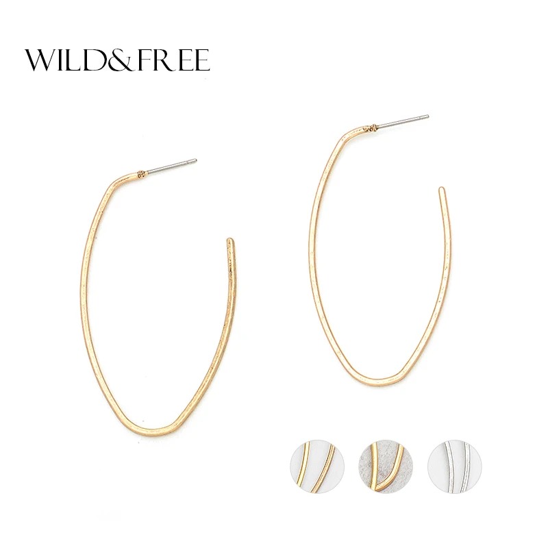 Женские Новые простые из цинкового сплава с геометрическим рисунком висячие