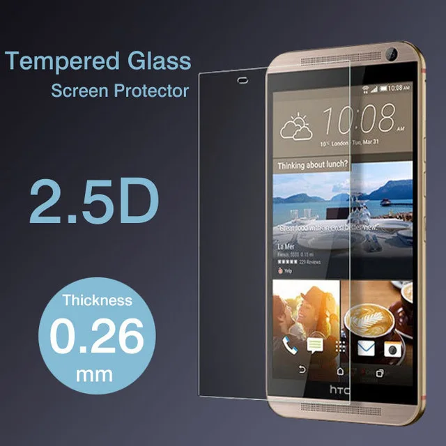 2.5D Закаленное стекло для HTC ONE E9 Высококачественная защитная пленка