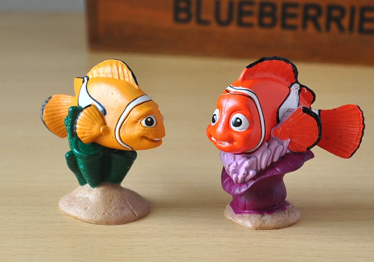 9 шт./лот 5 см Фигурки героев Nemo игрушки рыба-клоун Марлин кукла ПВХ гаражный набор