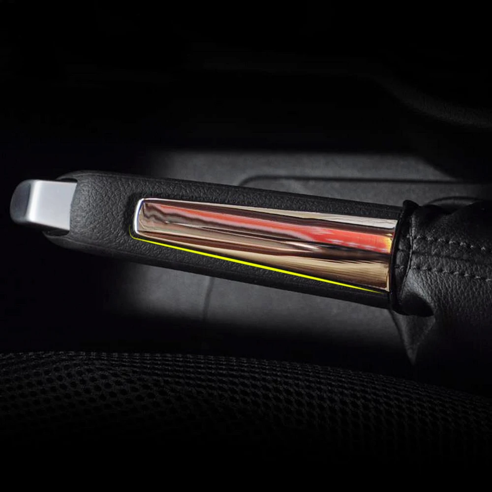 Стайлинг автомобиля abs Хромированная обшивка ручки тормоза наклейки для Ford Focus 2 3