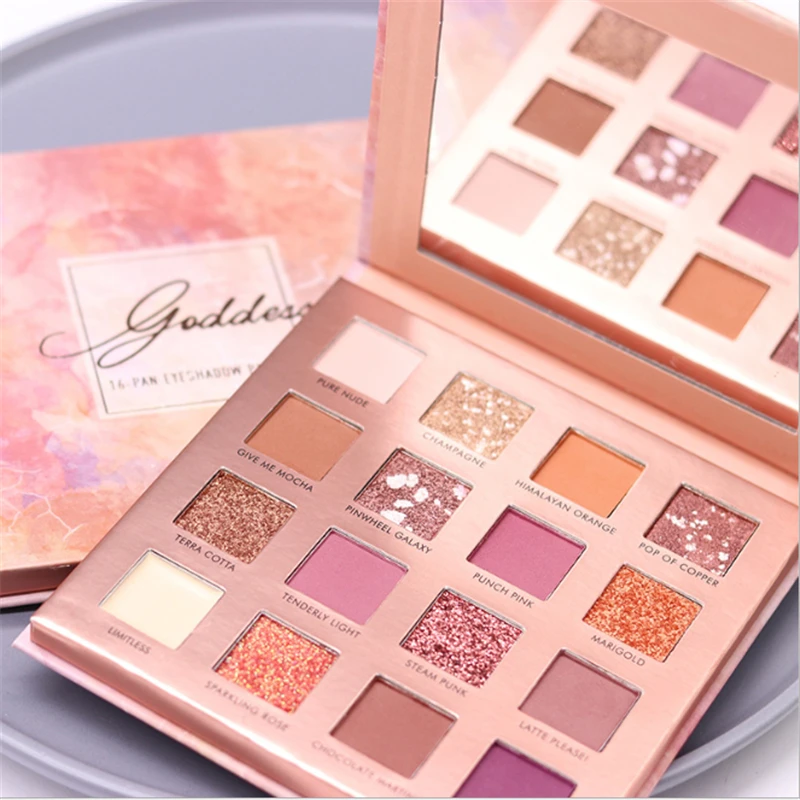 16 Colors Eyeshadow Matte Pearlescent Nude Pressed Shimmer Eye Shadow Make Up Cosmetics Shadows Waterproof Beauty Glazed |