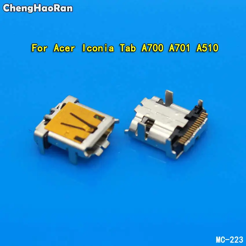 ChengHaoRan 17pin мини микро USB разъем для зарядки питания Pock порт мама Acer Iconia Tab A700 A701