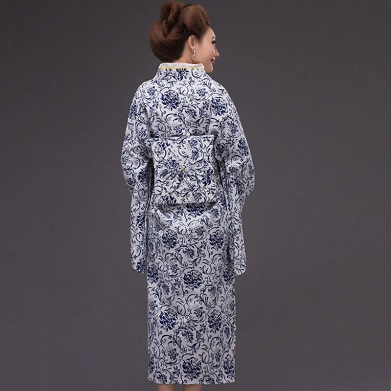 Традиционное японское кимоно платье юката Женский костюм гейши haori obi