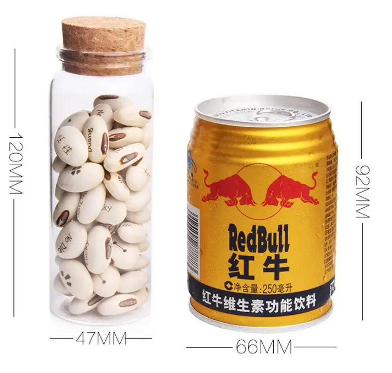 

Wholesale 100 X150ml Glass Bottles with Cork Crafts Bottles Jars 150cc Empty Jars Containers Bottles