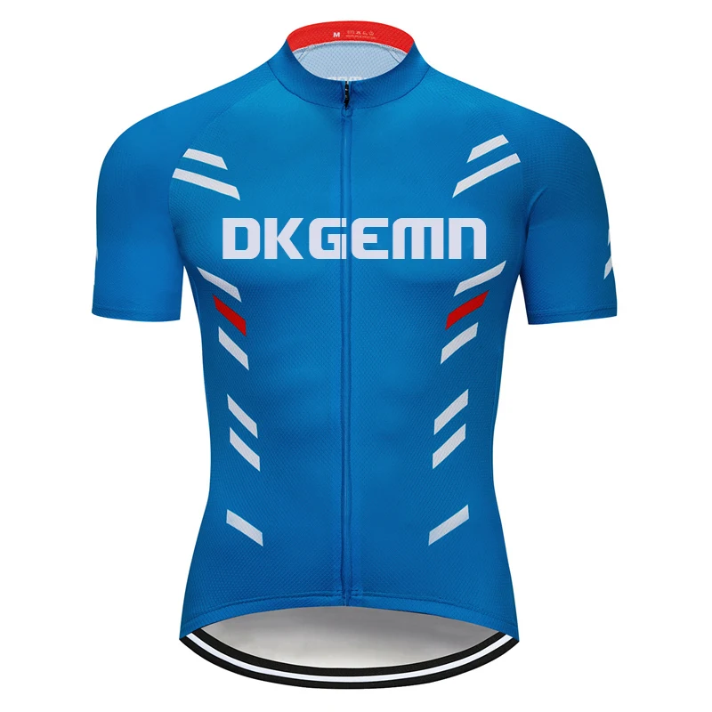 Мужская велосипедная майка небесно голубого цвета Roupa Ciclismo с коротким рукавом