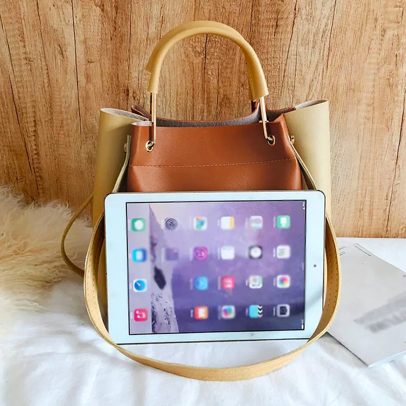 Aelicy Женская Большая вместительная простая универсальная модная мягкая кожаная