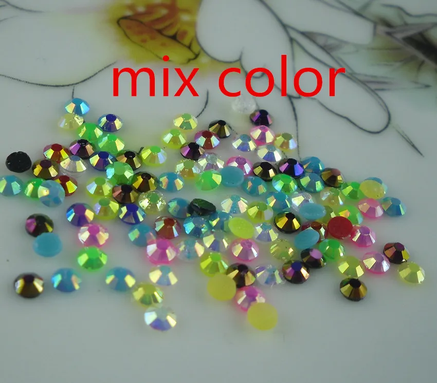 Diy SS12 исправленное железо круглый желе AB граненый 3 мм Кристалл из смолы Стразы с