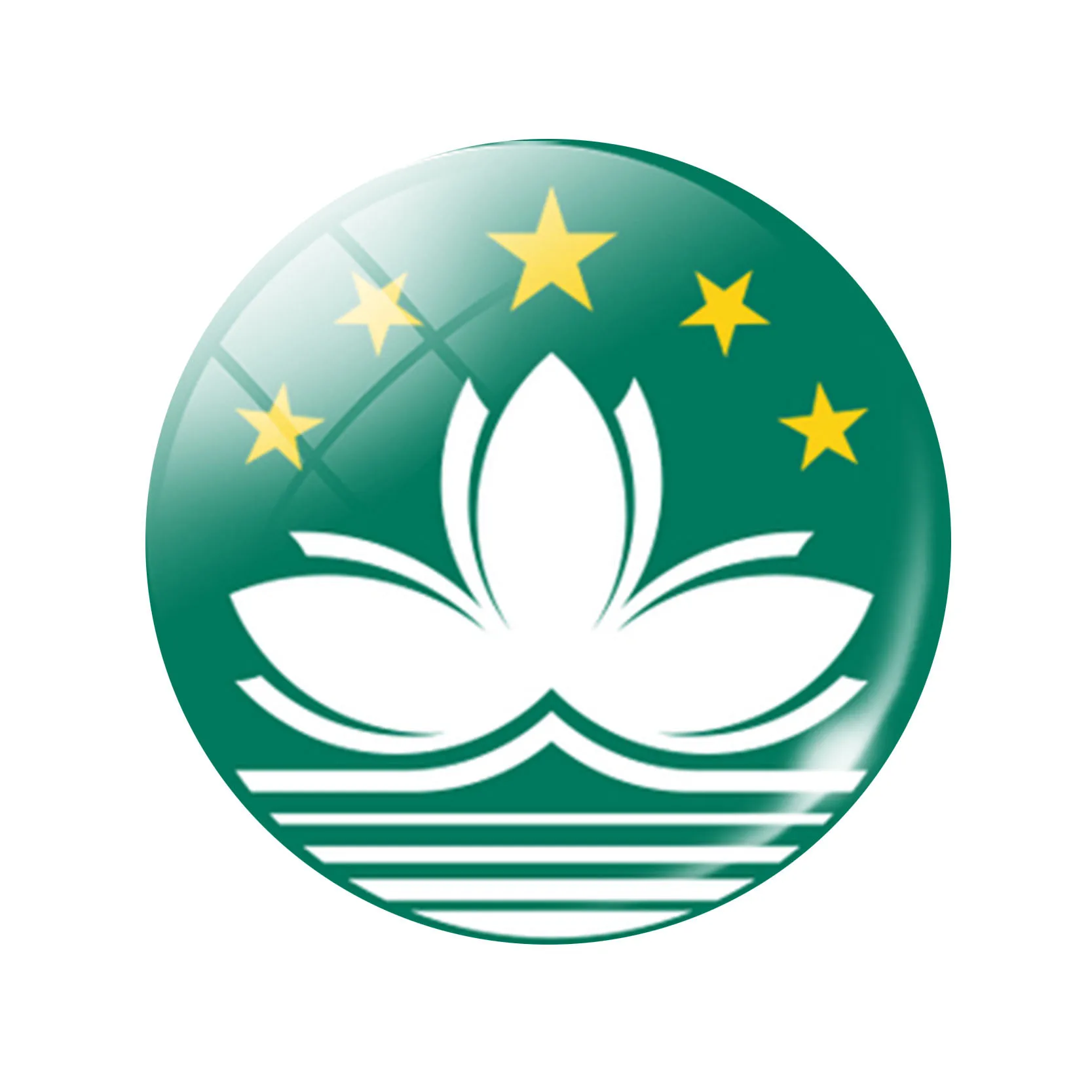 Macao China Flag Refrigerator Magnets Hong Kong, Macao, China Flag 30mm Glass Fridge Magnet Souvenir Gift Magnetic Sticker Home Decoration - Цвет: Macao China