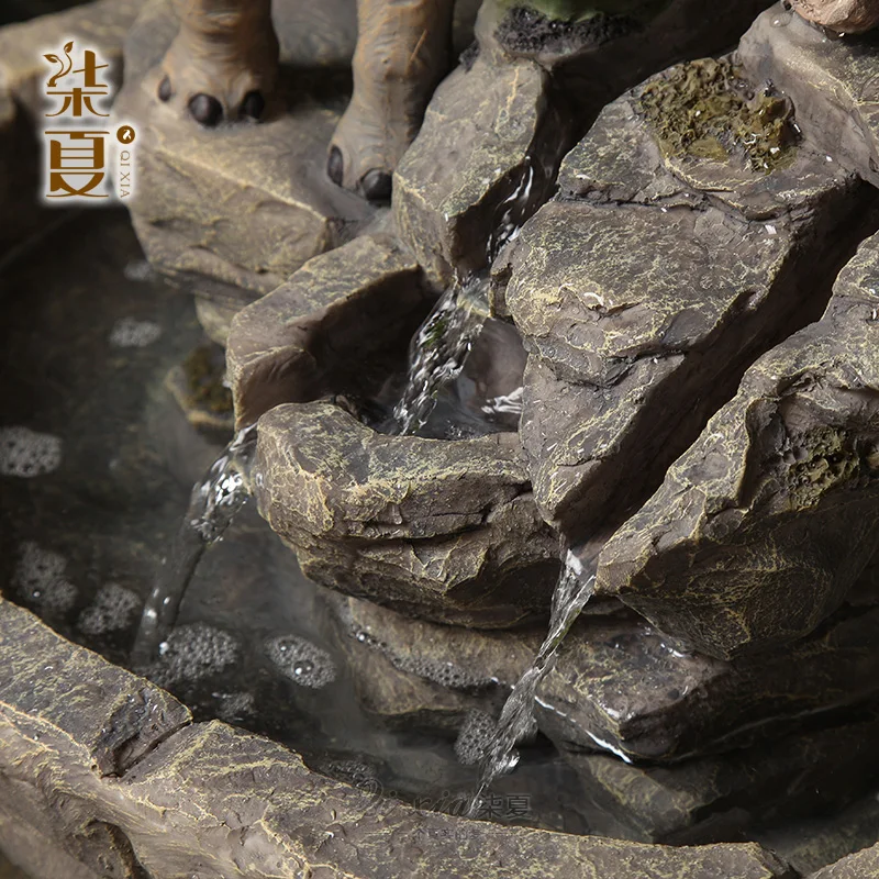 Семь летних счастливых слонов водяной фонтан украшение животных фэн шуй