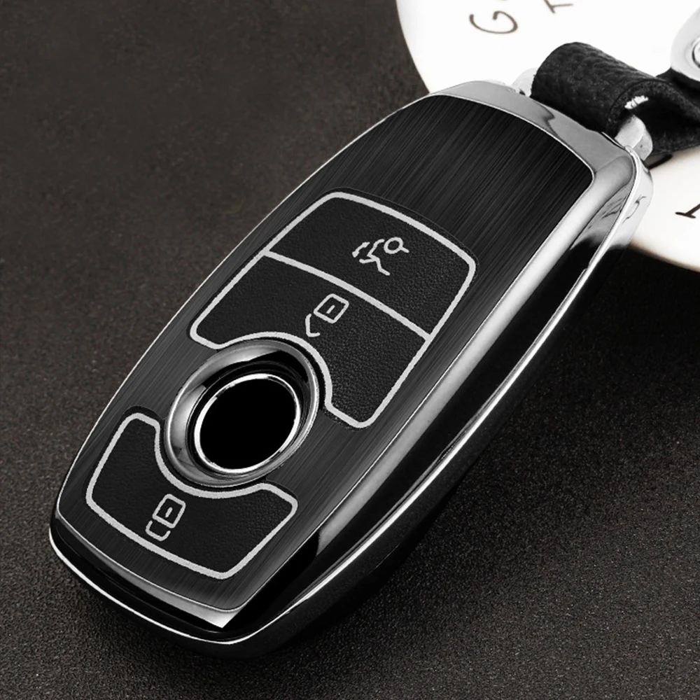 Fluorescence Car Key Case Cover Bag Shell Remote for Mercedes Benz C Class W205 C200 C180 C260 C300 E W213 E200 E300 E320 | Автомобили и